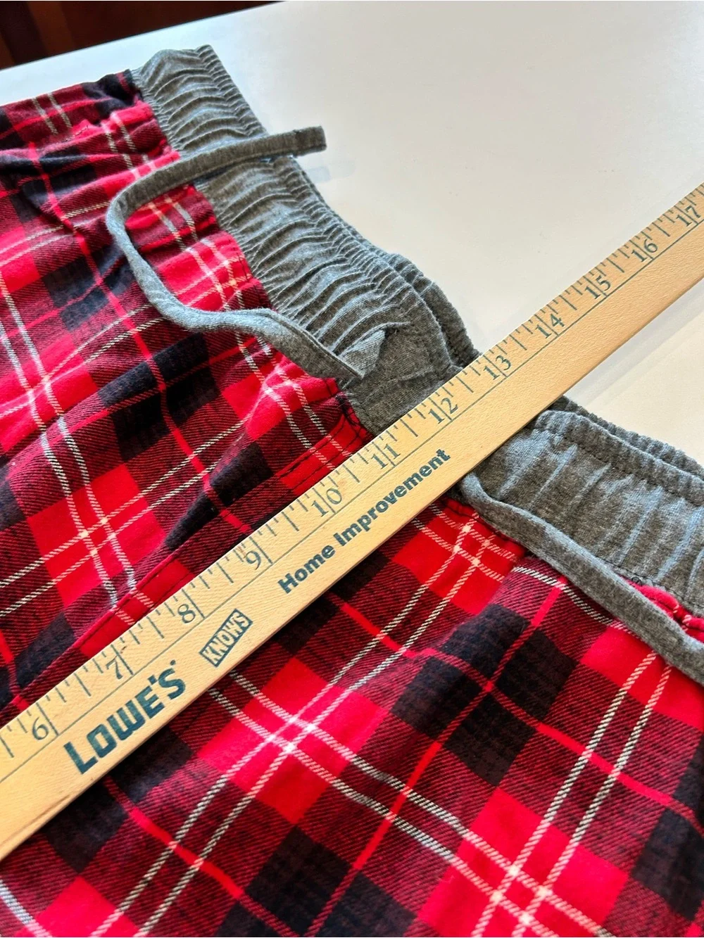 Eddie Bauer Plaid Flannel Sleep Pants Size Large Men's Red Black Gray Pajama